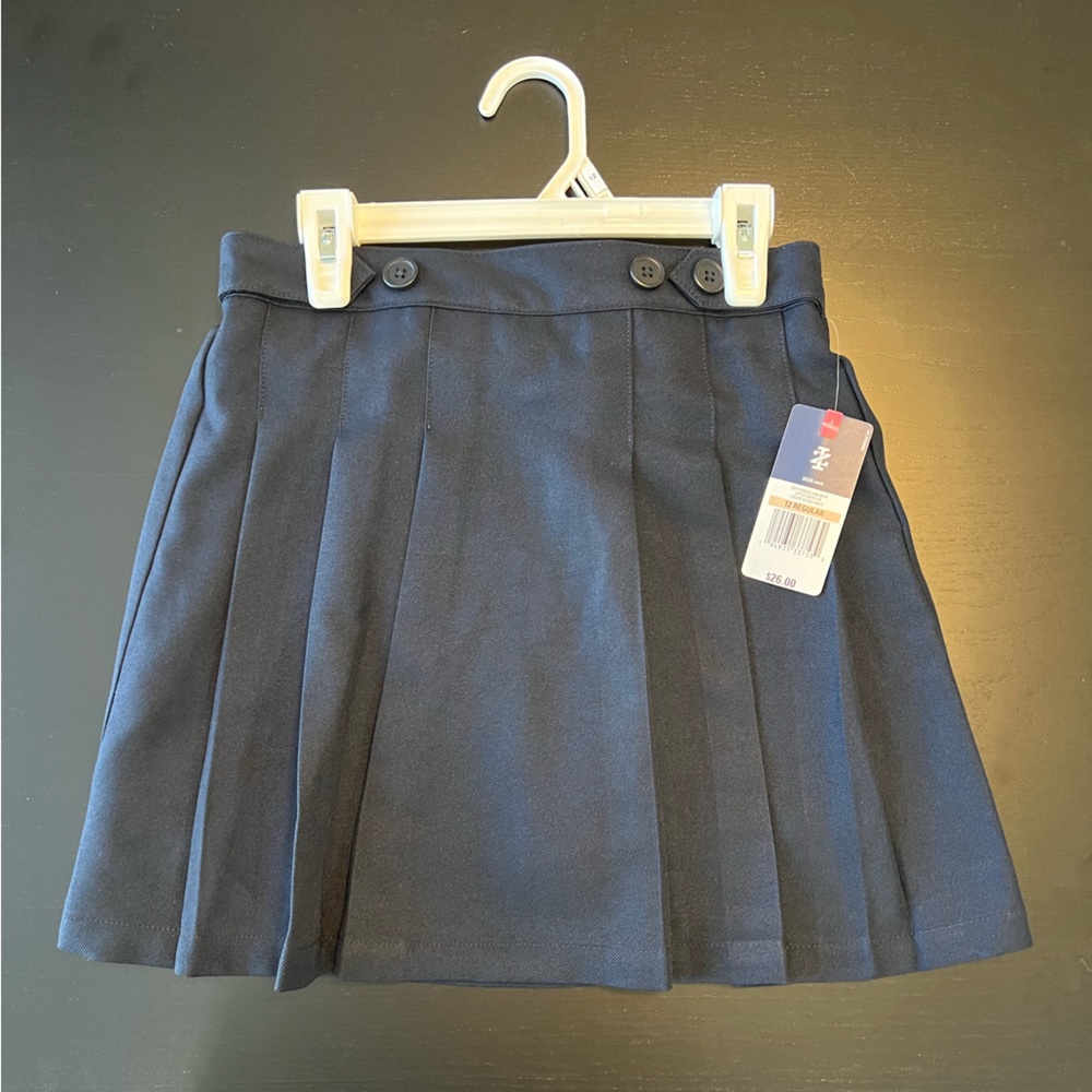 Izod School Uniform Skirt - Navy Blue Size 12 Girls